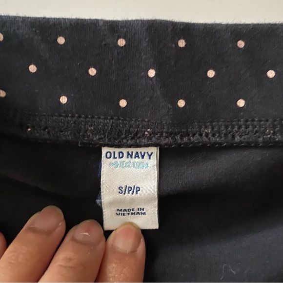 Old Navy Navy Blue Polka Dots Midi Skirt size S - Picture 3 of 4